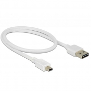 Кабел DeLock EASY, USB 2.0 Type-A мъжко &gt; USB 2.0 Type Mini-B мъжко 0.5 m