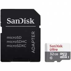 SanDisk Ultra microSDXC 32GB + SD Adapter 100MB/s Class 10 UHS-I- Tablet Packaging, EAN: 619659184391