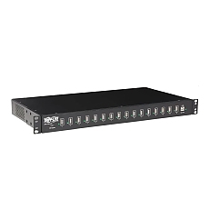 Eaton Tripp-Lite 16-Port USB Charging Station with Syncing, 230V, 5V 40A (200W) USB Charger Output, 2U Rack-Mount