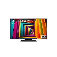 LG 50UT91003LA, 50" 4K UltraHD TV 4K (3840 x 2160), DVB-T2/C/S2, webOS 24 Smart TV, ThinQ AI, Alpha 5 AI 4K Gen7, WiFi, HDR10 pro, HLG, ALLM/HGiG, AI Upscaling, AI Sound(Virtual 9.1.2 Up-mix), AirPlay, Quick Card, HDMI eARC, CI, LAN, USB, Bluetooth, Cres