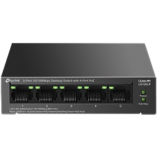 TP-Link LS105LP 5-Port 10/100Mbps Desktop Switch with 4-Port PoE