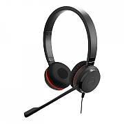 JABRA EVOLVE 20 MS Stereo USB Headband Special Edition Noise cancelling, USB connector, with mute-button and volume control on the cord, with leatherette ear cushion, Microsoft optimized