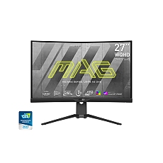 MSI MAG 275CQRXF, 27", Rapid VA, 240Hz, 1ms, WQHD 2560x1440, FreeSync Premium, Curved, HDR 400, ClearMR 7000, APP, KVM, Mystic Light, Console Mode, 300 nits, 2500:1, 100M:1, 1x DP(1.4a), 2x HDMI (2.0b), 1x Type-C (DP alt.), Heigh Adj. 130mm, Tilt, Vesa