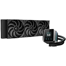 DeepCool MYSTIQUE 360, 360mm CPU Liquid Cooler, 3x120mm ARGB PWM Fans, Addressable RGB LED, Fluid Dynamic Bearing, Black, Intel LGA1700/1200/1151/1150/1155, AMD AM5/AM4,	R-LX750-BKDSNMP-G-1