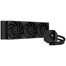 DeepCool LS720S Zero Dark, 360mm CPU Liquid Cooler, 3x120mm ARGB PWM Fans, Anti-Leak Technology, Black, LGA 1700/1200/1151/1150/1155, AMD AM5/AM4, 3Y R-LS720-BKNNMM-G-1