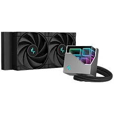 DeepCool LT520, 240mm CPU Liquid Cooler, 2x120mm FK120 PWM FDB Fans, 4th Gen Water Pump, ARGB Multidimensional Infinity Mirror Top Cap, Black, Int.LGA2066/2011v3/2011/1700/1200/1151/1150/1155, AMDsTRX4/sTR4/AM5/AM4