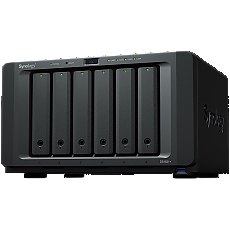 Synology DiskStation DS1621+,Tower,6-Bay 3.5'' SATA HDD/SSD, 2 x M.2 2280 NVMe SSD, CPU AMD Ryzen Quad-Core 2.2 GHz, 4 GB DDR4, 4 x RJ-45 1 GbE LAN, 3 x USB 3.0, 2 x eSATA (Expandable to 16 Bays with 2 x DX517), 1 x Gen3 x8 PCIe,5.1kg, 3y warranty