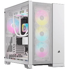 Corsair 6500D Airflow Tempered Glass Mid-Tower, White, EAN: 0840006664727