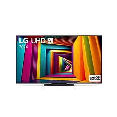 LG 55UT91003LA, 55" 4K UltraHD TV 4K (3840 x 2160), DVB-T2/C/S2, webOS 24 Smart TV, ThinQ AI, Alpha 5 AI 4K Gen7, WiFi, HDR10 pro, HLG, ALLM/HGiG, AI Upscaling, AI Sound(Virtual 9.1.2 Up-mix), AirPlay, Quick Card, HDMI eARC, CI, LAN, USB, Bluetooth, Cres