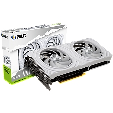 Palit RTX 4060Ti White 8GB GDDR6, 128 bits, 2310/2535 Mhz, 1x HDMI 2.1a, 3x DP 1.4a, two fan, 1x 8-pin Power connector, recommended PSU 650W, NE6406T019P1-1048L