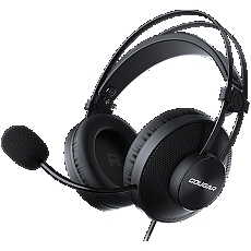 COUGAR Immersa Essential, 40mm Driver: High-quality Stereo Sound, 9.7mm Noise Cancellation Cardioid Microphone, 260g ultra Lightweight Suspended Leatherlike Headband Design, Volume Control & Microphone Switch Control