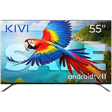 55", UHD, Android TV 11, Black, 60 Hz, AV1, Sound 2x12W, 82 kWh/1000h, Energy G, WiFi5G, BT5.1, 3xHDMI, 2xUSB, 24 months