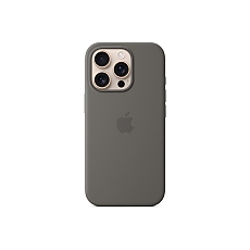 Apple iPhone 16 Pro Silicone Case with MagSafe - Stone Gray