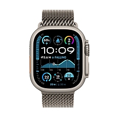 Apple Watch Ultra2 v2 Cellular 49mm Natural Titanium Case with Natural Titanium Milanese Loop - S