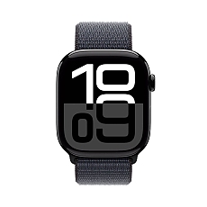 Apple Watch S10 GPS 42mm Jet Black Alu Case with Ink Sport Loop