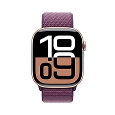 Apple Watch S10 GPS 42mm Rose Gold Alu Case with Plum