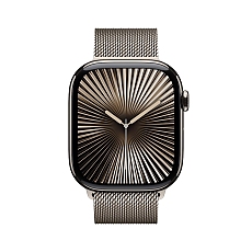 Apple Watch S10 Cellular 42mm Natural Titanium Case with Natural Milanese Loop