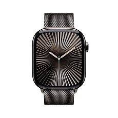 Apple Watch S10 Cellular 42mm Slate Titanium Case with Slate Milanese Loop