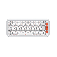 Logitech Pop Icon Keys - White - US INT'L - BT - N/A - INTNL-973