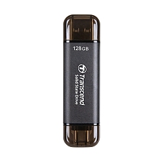 Transcend 128GB, External SSD, ESD310C, USB 10Gbps, Type C/A , Black