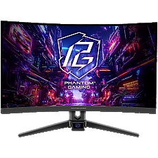 Asrock Curved Gaming Monitor, 27" FHD(1920x1080) 1500R VA, AG, 280 Hz, 127% sRGB, 16:9, 4000:1, 300 cd/m², 178º/178º, 1ms (MPRT), Flicker-free, Low Blue Light, Swivel, Tiltt Adjustment, 2x 2W Speakers, 2x HDMI 2.0, 1x DP 1.2, 1x Audio Jack, 3Y