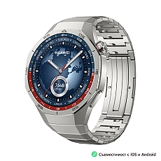 Huawei Watch GT5 Pro Vili-B29M, 1.43", Amoled, 466x466, PPI 326, BT5.2, BLE/BR/EDR, 524mAh, 40-meter free diving, HUAWEI TruSense System, ECG analysis, Battery life up to 14 days, Compatible with iOS and Android devices, Titanium