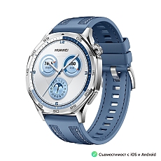 Huawei Watch GT5  Vili-B19W, 1.43", Amoled 466x466 PPI 326, BT5.2 BLE/BR/EDR, 5ATM, 524mAh, Screenshot sharing, support message input, message notifications, Battery life up to 14 days, Compatible with iOS and Android devices, Blue Woven