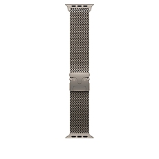 Apple Watch 49mm Milanese Loop: Natural Titanium Milanese Loop - Small