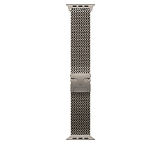 Apple Watch 49mm Milanese Loop: Natural Titanium Milanese Loop - Large