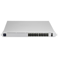 Ubiquiti USW-Pro-24-POE-EU configurable Gigabit Layer2 and Layer3 switch with auto-sensing 802.3at PoE+ and 802.3bt PoE++