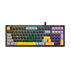 Marvo геймърска клавиатура Gaming Keyboard Soldat S50A - Rainbow, 98 keys - MARVO-K638A