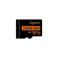 Apacer карта памет microSDXC 512GB UHS-I U3 V30 A2 Class 10, Adapter - AP512GMCSX10U8-R