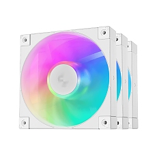 DeepCool Комплект вентилатори Fan Pack 3-in-1 3x120mm - FD12 White, Addressable RGB