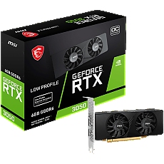 MSI Video Card Nvidia GeForce RTX 3050 LP 6G OC, 2x HDMI, 1x DP, DUAL FAN, ATX