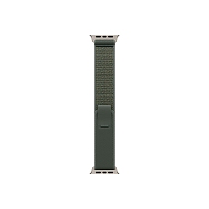 Apple Watch 49mm Loop: Green Trail Loop - S/M - Natural Titanium Finish