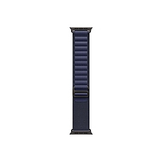 Apple Watch 49mm Loop: Navy Alpine Loop - Small - Black Titanium Finish