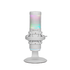 Marvo Геймърски микрофон Gaming USB Microphone Blast 60 White - MIC-07 WH - USB, RGB