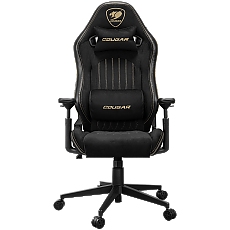 COUGAR Gaming chair Explore Royal F, Breathable Velvet Fabric + Breathable PVC Leather, Adjustable Design, Enhanced Ergonomics, 3D Hyperrotation Armrests, Recliner system 90°~155°