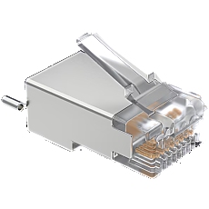 Surge Protection Connector SHD - Shielded RJ45 connectors designed for UISP Ethernet cables (UISP Cable Pro and Cable Carrier). Protects Ethernet hardware from ESD damage.Easy to install without soldering. (100) connectors per pack.