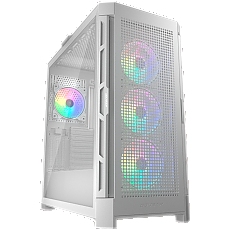 COUGAR | Duoface Pro RGB White | PC Case | Mid Tower / TG & Airflow Front Panel / 4 x ARGB Fans / TG Left Panel