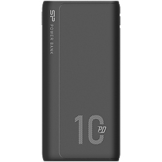 Silicon Power QP15 10.000mAh PowerBank > 500 charging cycles 2x USB A Out, 1x Micro USB in + 1x USB C In/out, Li-Polymer, 10000mAh, Fast Charge, Black, EAN: 4713436140252