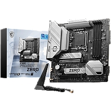 MSI B760M PROJECT ZERO, mATX, Socket LGA 1700, Dual Channel DDR5 7800+(OC)MHz, 2x PCIe x16 slots, 2x M.2 slots, 1x HDMI, 1x DP, 4xUSB 2.0, 3xUSB 10Gbps Type A, 1xUSB 20Gbps Type C, 7.1 HD Audio, 2.5Gbps LAN