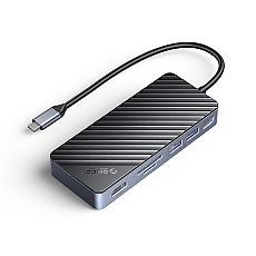 Orico докинг станция Portable Docking station M.2 SATA/NVMe - HDMI, USB3.2-A x 2, USB-C (10Gbps) x 1,USB-C (PD100W), SD/TF - OM28P-G2-BK