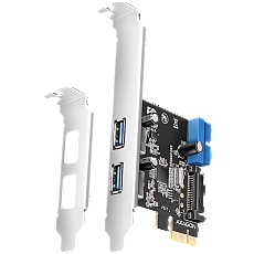 AXAGON PCEU-232RS PCIe card - 2+2x USB 5Gbps port, SATA power, Renesas PD720201, SP & LP