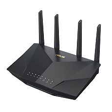 Asus Wireless Router, RT-AX5400, AX5400, Dual-Band, Tri-Core 1.5GHz CPU, 256MB/512MB Flash/RAM, Gigabit, AiProtection Pro, Adaptive QoS, VPN Fusion, IPTV, OFDMA, MU-MIMO, Beamforming, Link Aggregation, Port forwarding, AiMesh, Black