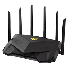 Asus Gaming Wireless Router, TUF Gaming-AX6000, AX6000, Dual-Band, Quad-Core 2.0GHz CPU, 256MB/512MB Flash/RAM, 2.5G dual-port, AiProtection Pro, Adaptive QoS, VPN Fusion, IPTV, OFDMA, MU-MIMO, Beamforming, Link Aggregation, Port forwarding, AiMesh,White