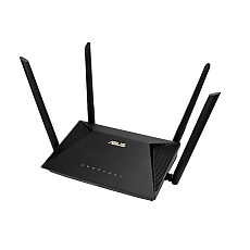 Asus Wireless Router,RT-AX1800U, AX1800, Dual-Band, Dual-Core 880MHz CPU, 128MB/256MB, Gigabit, AiProtection Classic, Traditional QoS, VPN server/client, IPTV, OFDMA, MU-MIMO, Beamforming, AiMesh,Black