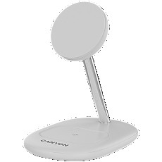 CANYON wireless charger WCS-205 15W Qi2 2in1 White