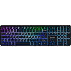 CANYON keyboard HKB-W11 UK/US RGB Dual Mode Wireless Black