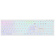 CANYON keyboard HKB-W11 UK/US RGB Dual Mode Wireless White